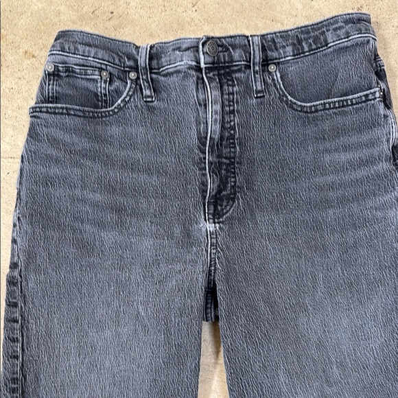 Madewell Vintage Black stretch Denim High Rise Balloon Jeans sz 30T - Picture 2 of 13